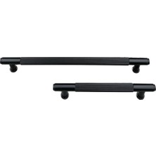 Renas Store System 9226 Modern Çizgili Kulp Siyah Renk 320 mm Çok Renkli