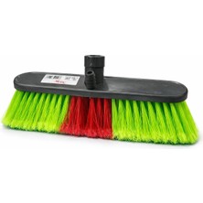 Renas Store Çok Amaçlı Zemin Temizlik Fırçası, 17 Cm, Yeşil ve Kırmızı, Bahçe, Balkon, Garaj ve Araç Için