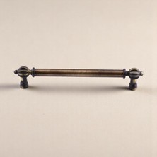 Renas Store Defne Metal Eskitme Antik Sarı Kulp 128 mm Mobilya Çekmece Mutfak Dolabı Dolap Kulpları Kulb Kulpu