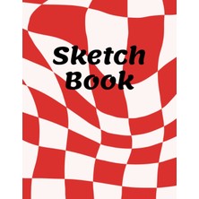 Renas Store Sketch Book: Red Checkered Notebook For Drawing, Sketching, Doodling,: Journal Sketchbook For Artist Drawing Blank Paper Pad 8.5"X11",120 Pages.