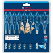 Renas Store Bosch 8 Parça Expert Self Cut Speed Yaprak Delme Uçları (Yumuşak Ahşap, Sunta, Ø 12-32 Mm, Aksesuar Döner Matkap/vidalamalar)