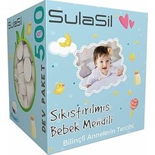 Renas Store Sıkıştırılmış Bebek Mendili 500 Kutu