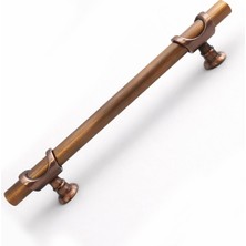 Renas Store Arsin Düz Soft Parlak Antik Bakır Çekmece Dolap Kulp 160 mm Modern Banyo Mutfak Gardırop Kulbu