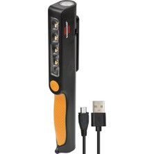 Renas Store Brennenstuhl LED Lamba/kullanışlı LED Pil Clipleuchte (Çalışma Lambası Akkubetrieben, Dahil Dönebilen Clip Mıknatıslı) Renk: Siyah/sarı, 1 Adet, 1175890