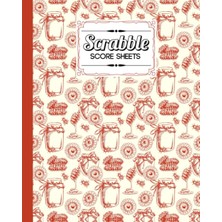 Renas Store Independently Published Scrabble Score Sheet: Honey Scrabble Score Sheet, Scrabble Game Record Book For Up To 4 Players, Scrabble Game Sheets For Board Game Words Building, 121 Pages, Size 8" x 10"