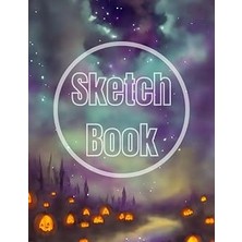 Renas Store Sketch Book Halloween Scary Night V.2: Premium Halloween Scary Night Design Cover Page Sketchbook Blank Paper Pad 8.5" x 11" - 120 Pages Blank Paper ... Unlined Journal Soft Cover Sketchbooks