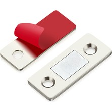 Renas Store 6'lı Paket Ultra Ince Dolap Kapısı Mandalı Paslanmaz Çelik Dolap Manyetik Kapı Yakalama Dolabı Mıknatısları Yapışkanlı Çekmece Mandalı Dolap, Mutfak Dolabı, Kapı Mıknatısı, Dolap, Gardırop Üzerine