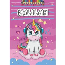 Renas Store Dalilah: Personalized Coloring Book For Dalilah | Theme: Unicorn | Birthday Gift For Girl, Daughter ... | Ages: 4-8 | 25 Unicorn Designs With Name Dalilah, Large Size A4 (Ca. 8.5 x 11 Inches)