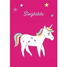 Renas Store Sieghilde: Einhorn Malbuch / Tagebuch / Notizbuch - Dın A4 - Blanko