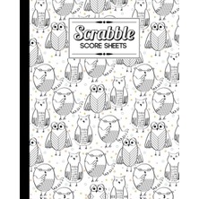 Renas Store Scrabble Score Sheet: Owls Scrabble Score Sheet, Scrabble Game Record Book For Up To 4 Players, Scrabble Game Sheets For Board Game Words Building, 121 Pages, Size 8" x 10"