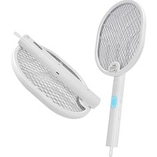 Renas Store Type-C Şarjlı Uv Işıklı Sinek Raketi 1200MAH 3000V Çıkış Katlanabilir Askılı Raket Sinek Öldürücü, Asonic AS-A26