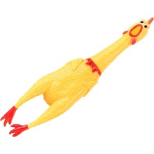 Renas Store Orret Home Çığlık Tavuk Oyuncak Sarı Kauçuk Squaking Tavuk Oyuncak Yenilik ve Dayanıklı Kauçuk Tavuk Stres Giderici Yetişkinler Çocuklar Için Komik Güvenlik Oyuncak Evcil Hayvanlar (35 Cm)