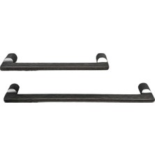 Renas Store System 9393 Modern Kulp Fırçalı Füme Renk 320 mm Çok Renkli