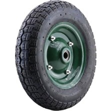 Renas Store BADEM10 Mgm El Araba Arabası Tekeri Tekerleği Havalı Bilyalı Yeşil Jant SIYAH350X70
