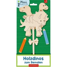 Renas Store Holzdinos Zum Bemalen: Tyrannosaurus, Triceratops, Brachiosaurus (Mini-Künstler)