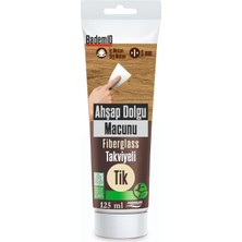 Renas Store Ahşap Parke Tamir Macunu Tik Renk Mobilya Masa Dolgu Çatlak Çizik Giderici 125 ml Kullanıma Hazır