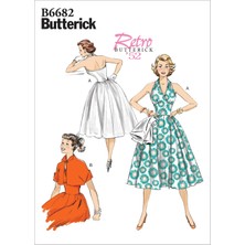 Renas Store Butterick Kesim Deseni, Kağıt, Beyaz, Farklı Renklerde