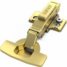 Renas Store Samet Spectrum Gold Renkli Menteşe, Yavaşlatıcılı, Ayarlı Altlık, 2'li Paket (Düz)