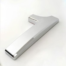Renas Store Yapışkanlı Kapı Numarası Küçük Boy 50 mm 5 cm Numara 1 Rakam Bir Sayısı Krom Renk Numaralar 1 Adet