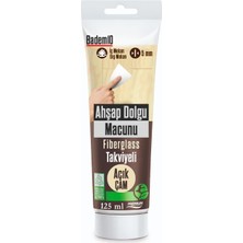 Renas Store Ahşap Parke Tamir Macunu Açık Çam Mobilya Masa Dolgu Çatlak Çizik Giderici 125 ml Kullanım Hazır