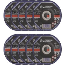 Renas Store Metal Kesme Taşı 10 Adet 115X6X22MM Taşlama Dayanıklı Yüksek Performanslı Uzun Ömürlü Kesici Disk