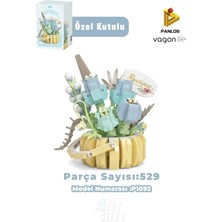 Renas Store Panlos Boutıque Serisi Mini Çiçek Buketi 529 Parça Oyuncak Yapım Seti -FFP1092