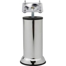 Renas Store 12'li Set Mobilya Kanepe Baza Koltuk Çekyat 15 cm Krom Metal Yükseltme Ayağı Ayakları M8 Aparatlı
