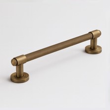 Renas Store Punch Mat Antik Sarı 40 cm Çekme Kolu Tutma Kulpu Kulbu Çelik Dış Kapı Tutamağı Kol Sürgülü Kapı