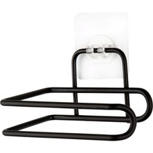 Renas Store Orret Home Yapışkanlı Metal Kağıt Havluluk & Wc Kağıtlığı – Deliksiz, Mat Siyah, Paslanmaz Çelik, Duvara Monte, Şık ve Dayanıklı, Mutfak ve Banyo Için Pratik Kullanım (Wc Kağıtlığı)