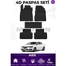 AEK Modern Renault Megane 4 4d Paspas Seti  2016 Sonrası A++ Kalite (5 Parça)
