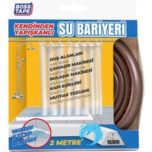 Renas Store Boss Tape Duş, Kapı Eşiği, Mutfak Tezgahı Etrafı Su Kesici Bariyer Kahverengi - 2 Metre