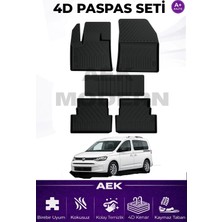 AEK Modern Vw Caddy 5 4d Paspas Seti  2021 Sonrası  A++ Kalite (5 Parça)