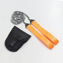 Renas Store Taşınabilir Zincirli Kamp Testeresi 103 cm Yüksek Kalite Kamp & Outdoor Kesim Aracı + Taşıma Kılıfı