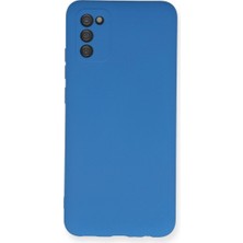 The Gencoo Samsung Galaxy A03S Kılıf Nano Içi Kadife Silikon - Mavi