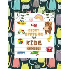 Renas Store Independently Published Story Starters For Boys: Creative Writing Prompts | 8.5 x 11 In | 49 Story Pages | Creativity Gift For Kids | Cats Seamless Vector Pattern.