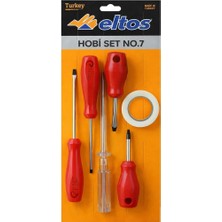 Renas Store Eltos Hobi Seti, 6 Parça, Tornavida Seti, Kontrol Kalemi, Elektrik Izolasyon Bandı, Ev Tipi, Tamir Bakım Seti, Hobi El Aletleri Seti, Ekonomik Set, No.7