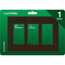 Renas Store Lutron Claro 3 Gang Dekoratör/rocker Duvar Plakası, Parlak, Kahverengi (1'li Paket) | Cw-3-Br