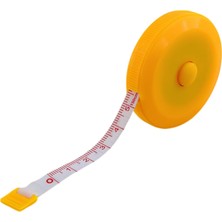 Renas Store 1,5 Metre Basmalı Otomatik Metre 150 cm Mezura Makaralı Ölçüm Terzi Mezurası Diyetisyen Bel Bandı