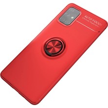 Magicool Samsung Galaxy M31S Kılıf Range Yüzüklü Silikon - Kırmızı