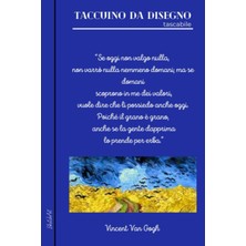 Renas Store Taccuino Da Disegno "van Gogh" - Con Frasi Celebri Dell'artista All'interno - A5 Tascabile - 100 Pagine Bianche - Copertina Flessibile, Finitura ... Per I Tuoi Schizzi Migliori (Italian Edition)
