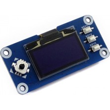 Waveshare 1.3inch OLED Hat LCD Ekran, 128X64, SPI-I2C  Arayüz (Raspberry Pi Uyumlu)