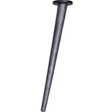 Renas Store Antrasit Açılı Ahşap Masa Ayağı 65 cm Mobilya Dayanıklı Tasarım Masa Konsol Ünite Sehpa Dolap Ayak