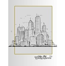 Renas Store Sketchbook: City Scene, Large 8.5" x 11", 110 Pages, Perfect For Everyone, Crayons, Pencils, Drawing And Sketching