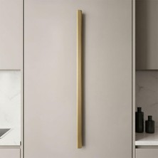 Renas Store Toros Çizgili Soft Altın Çekmece Dolap Kulp 800 mm Modern Mobilya Aksesuarı Şık Uzun Kapak Kulpu