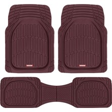 Renas Store Motor Trend 923-BD Burgonya Flextough Kontur Astarları-Derin Tabak Ağır Hizmet Kauçuk Paspaslar Araba Suv Kamyon ve Kamyonet Için - Çoğu Araca Uyan Tüm Hava Koşullarına Karşı Koruma