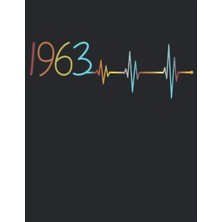 Renas Store 101 Mandalas - Colorıng Book Ecg Heartbeat Born 1963 Birthday Heart: Funny Vintage Retro Birthday Heartbeat Design Frequency - A4 (8. 5X11) - 101 ... - Relax - Anti Stress - Drawing With Colors