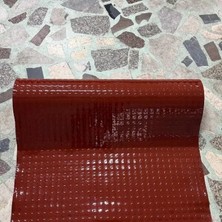 SLC Marketim Pvc Desenli Zemin Kaplama Muşambası 3mm 1x5 Metre Kaymaz Araç Konteyner Oto Taban Kaplaması Bordo
