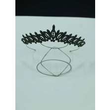 Magic Tiara Kristal Taşlı Yaprak Desenli Prenses Tacı – Gelin, Nişan ve Kına Tacı, 8 Renk Seçeneği