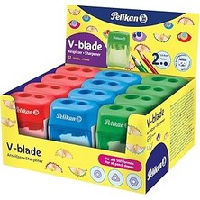 Renas Store Pelikan V-Blade Çiftli Kapaklı Kalemtraş