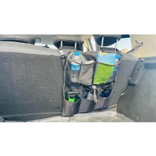 Renas Store Luti Concept Araç Bagaj Organizer 5 Bölmeli Oto Bagaj Düzenleyici 5 Cepli Çanta Cırtlı ve Askılı Bagaj Aksesuar Düzenleyici